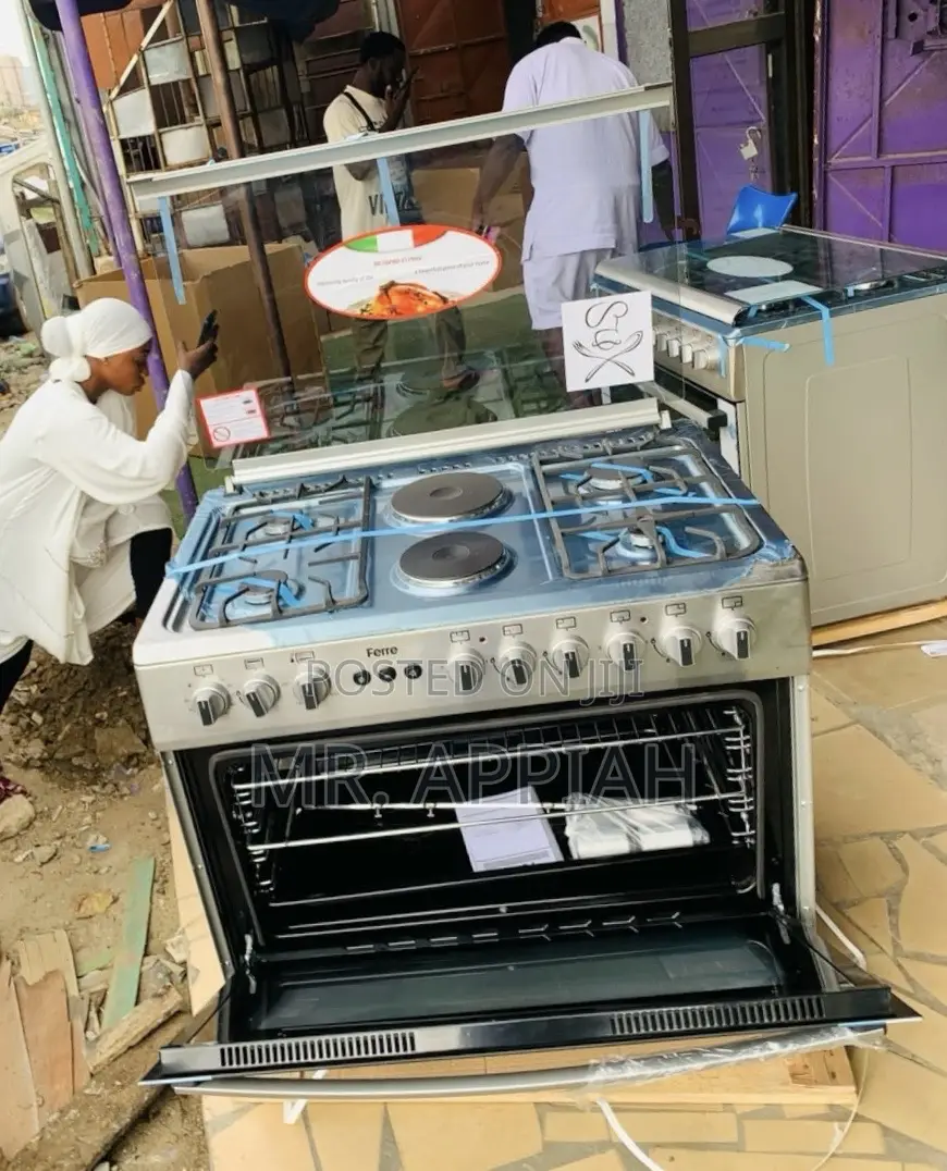Buy Ferre 60x90cm Glass Lid 4 + 2 Electric Cooker(Oven Grill)