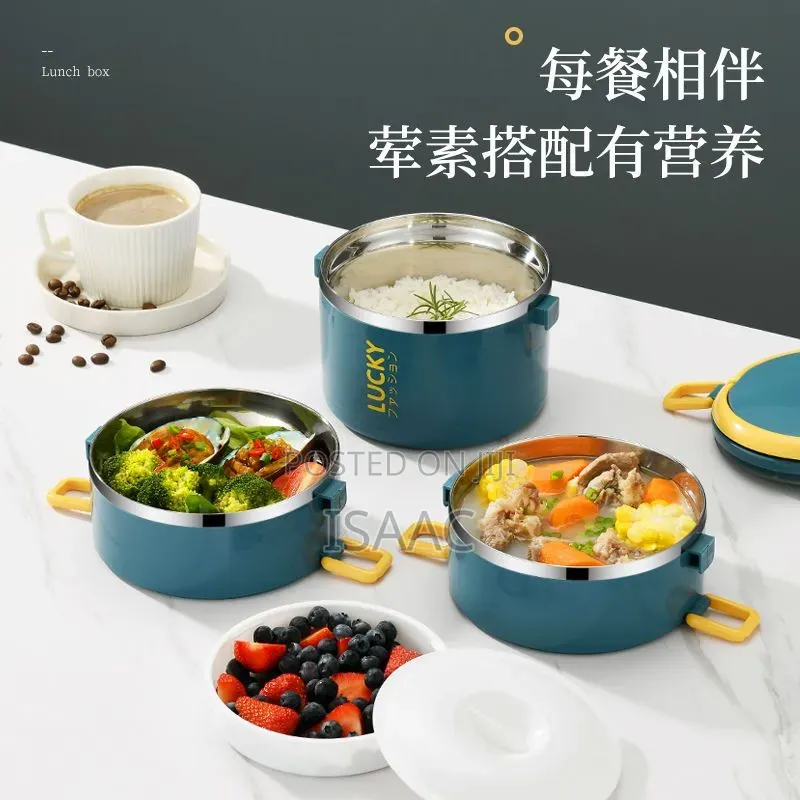 Insulated Stainless Steel Lunch Box Set