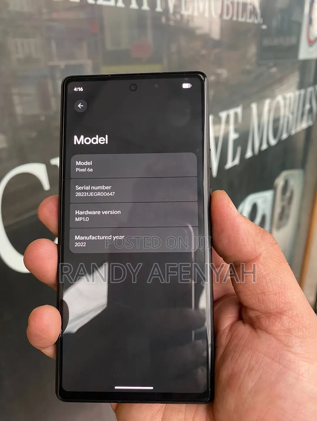 New Google Pixel 6a 128 GB White