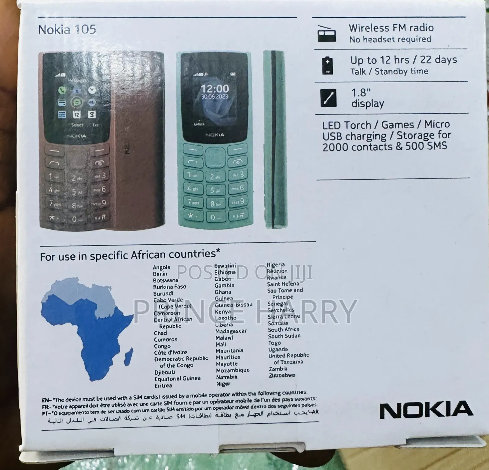 New Nokia 105 Blue