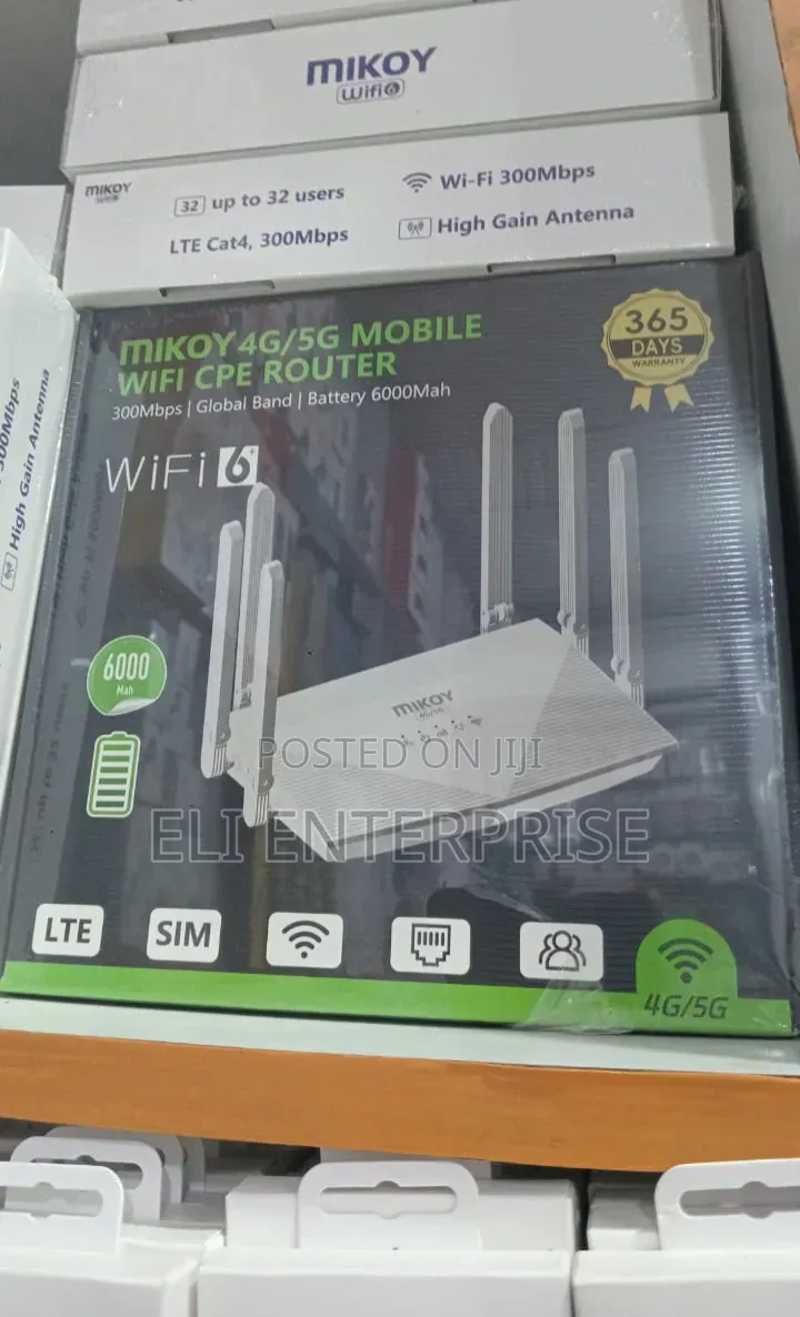 MIKOY 4g/5g Mobile WiFi CPE Router (Wi-Fi 6)