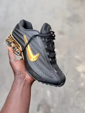 Original Nike Nocta Glossy Upper Black/Sole Metallic Gold