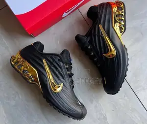 Original Nike Nocta Glossy Upper Black/Sole Metallic Gold