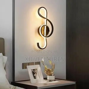 LED Musical Note Wall Lamp, Modern Creative Wall Lamp