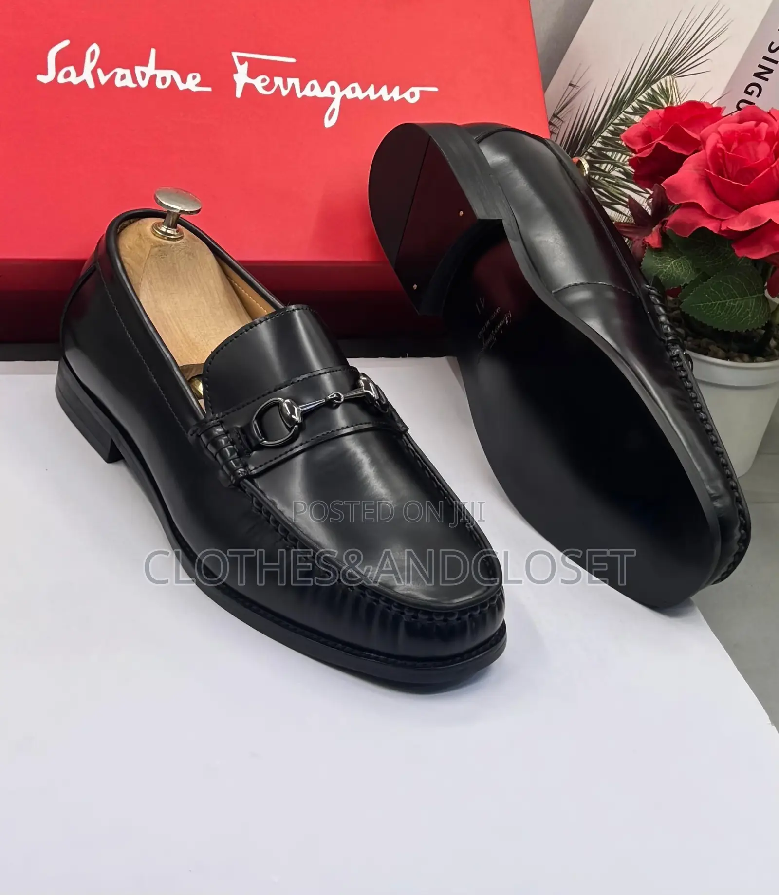 Salvatore Ferragamo Gancini Leather Loafer