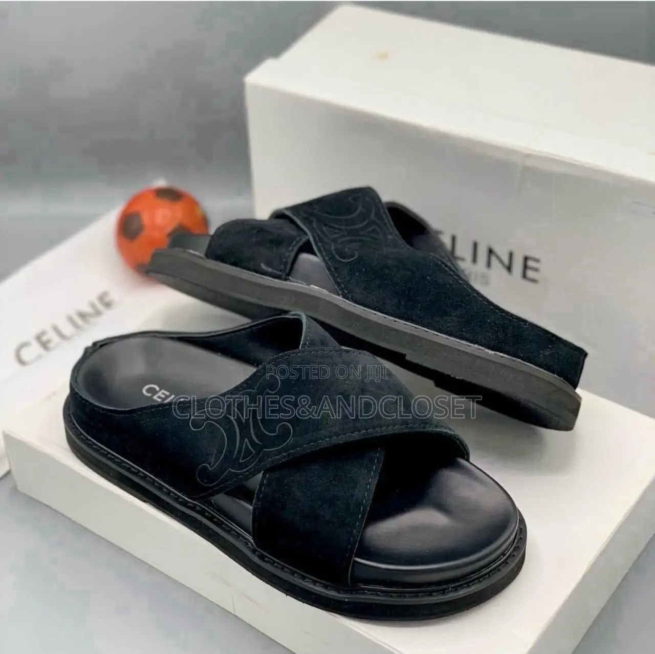 Black Dolce Gabbana Rubber Beachwearslide Sandals, Crisscross Straps