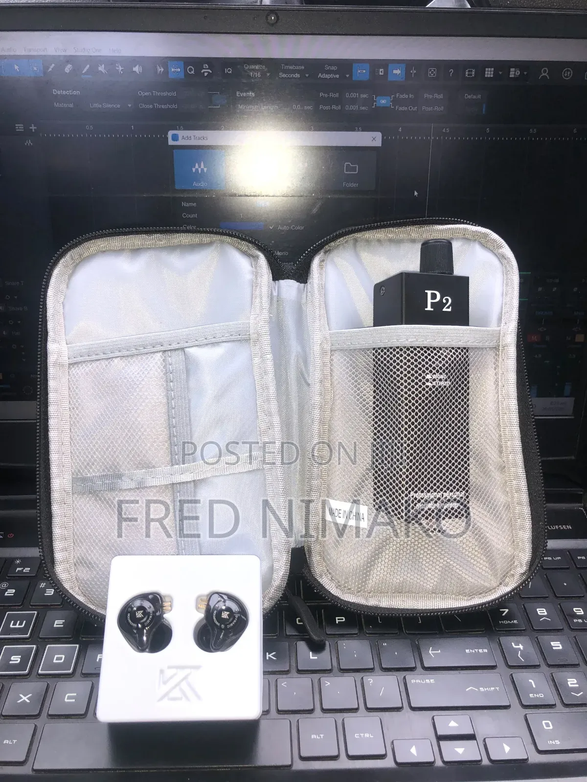 P2 Headphones in Ear Monitor Amplifier + EDX PROX for Instrumentalists