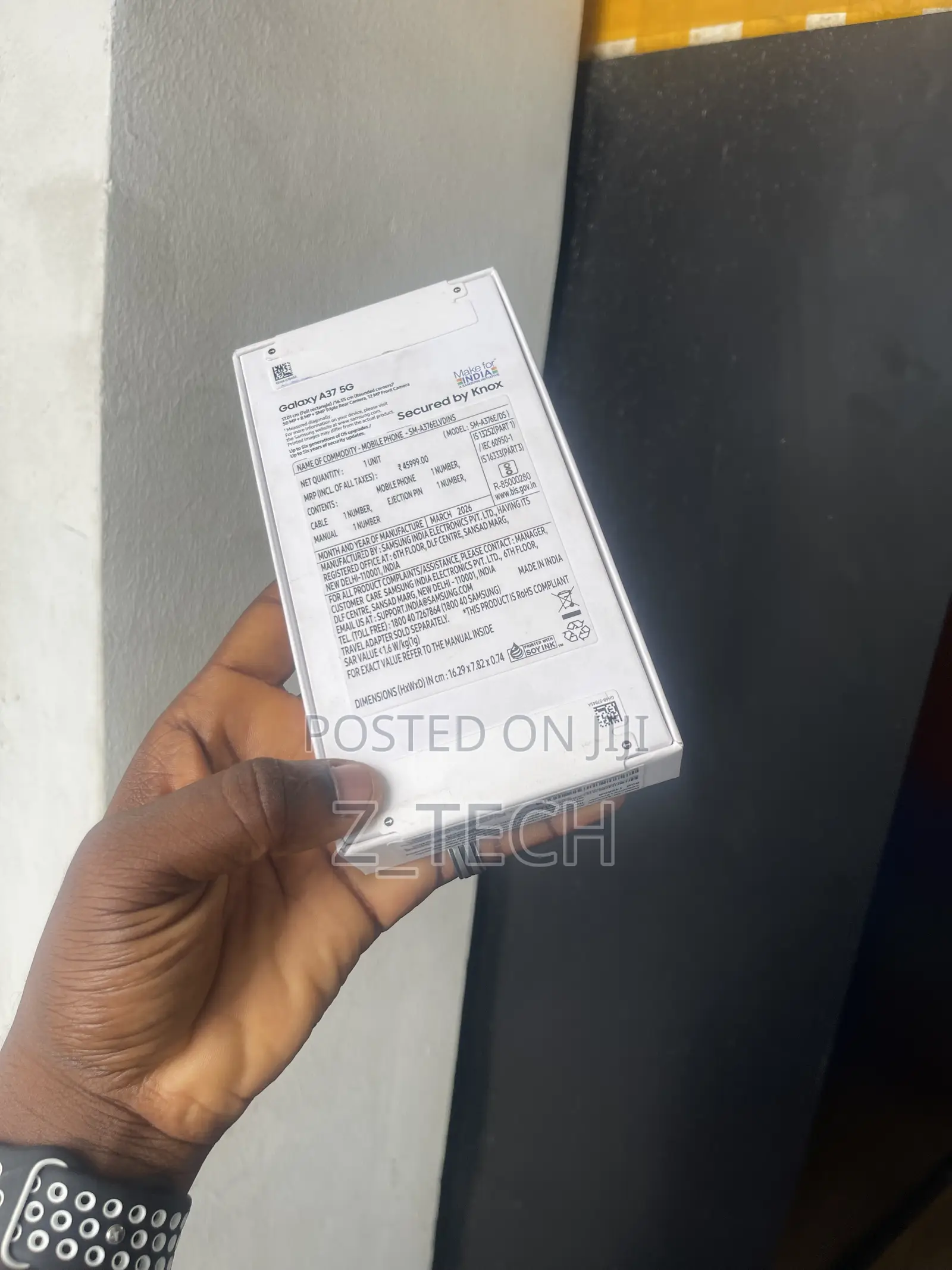 New Samsung Galaxy A37 128 GB Purple