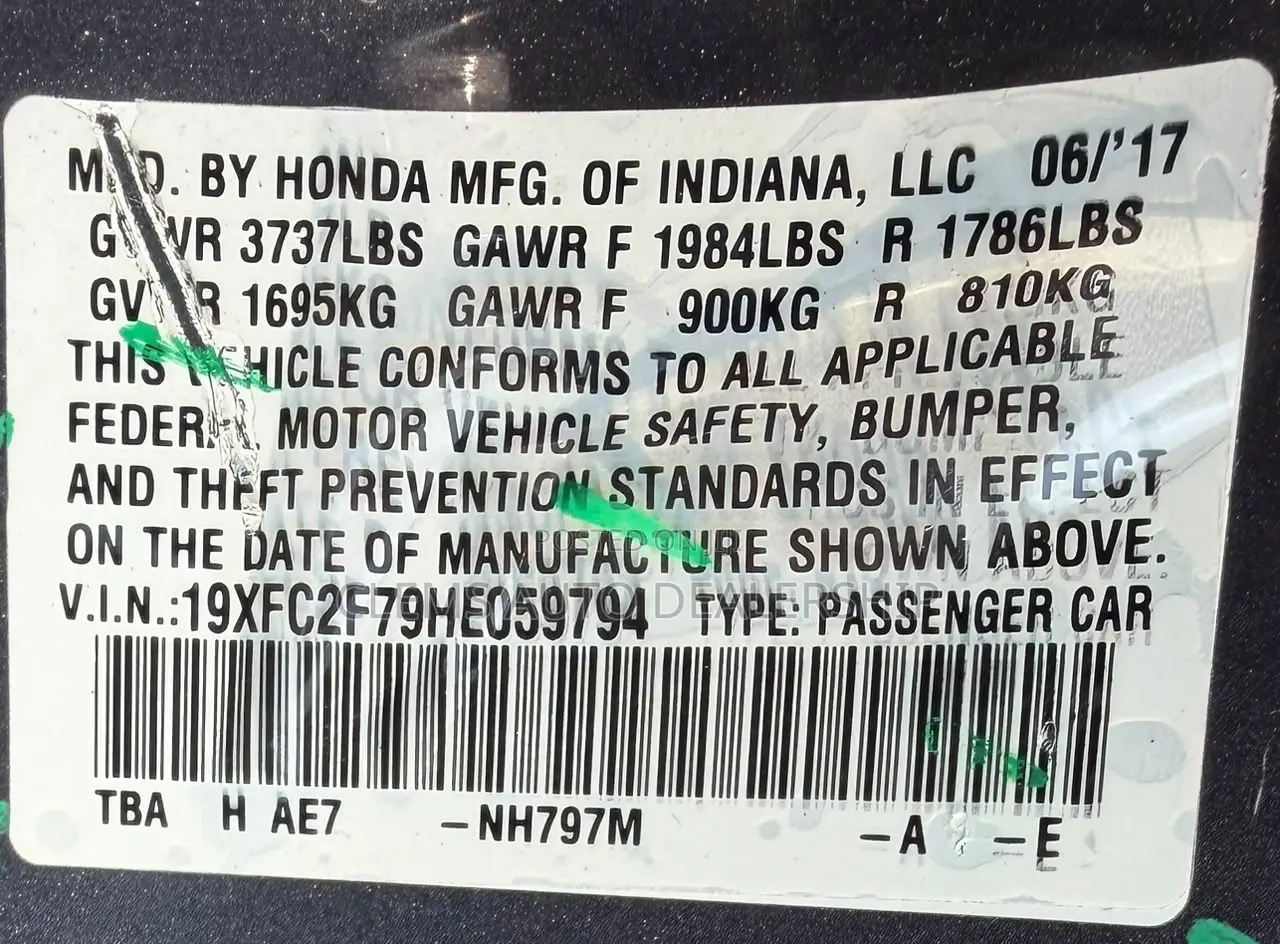 Honda Civic EX 4dr Sedan (2.0L 4cyl) 2017 Gray