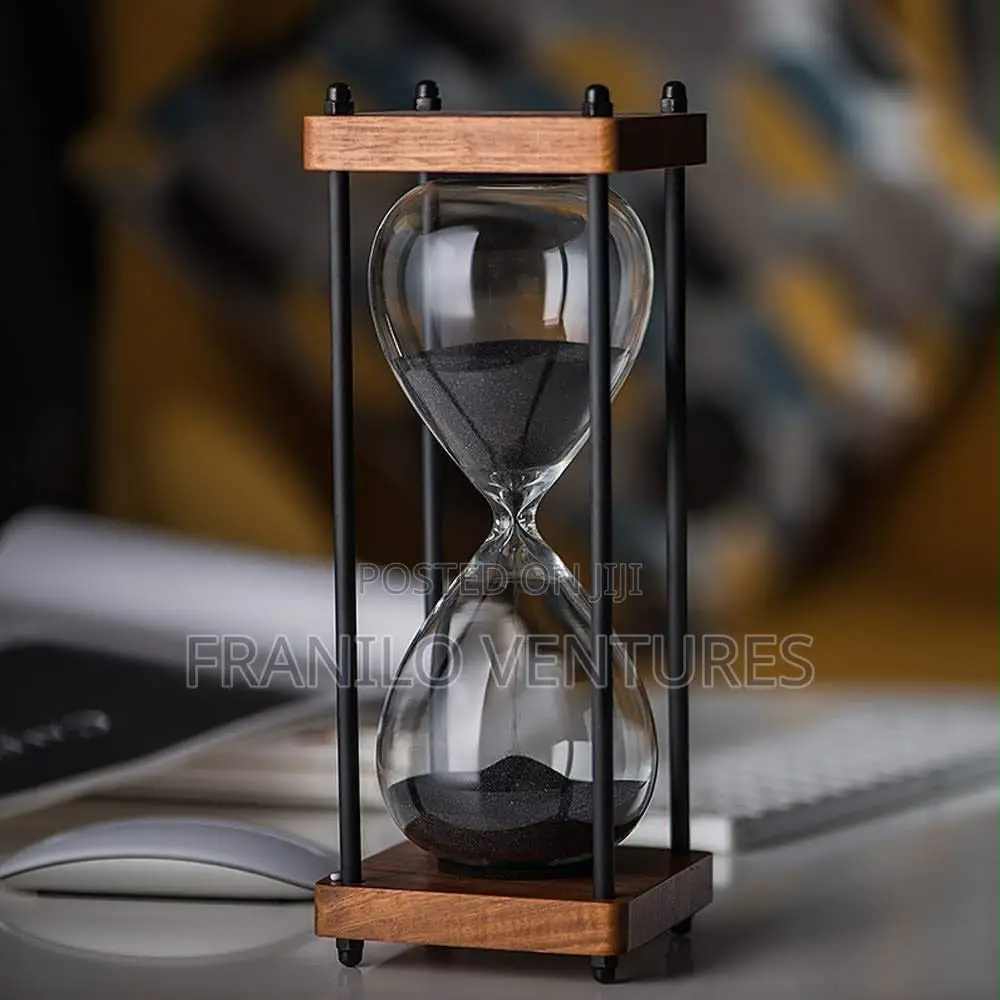 Vintage Hour Glass Ornament. (60 Minutes Glass Timer)