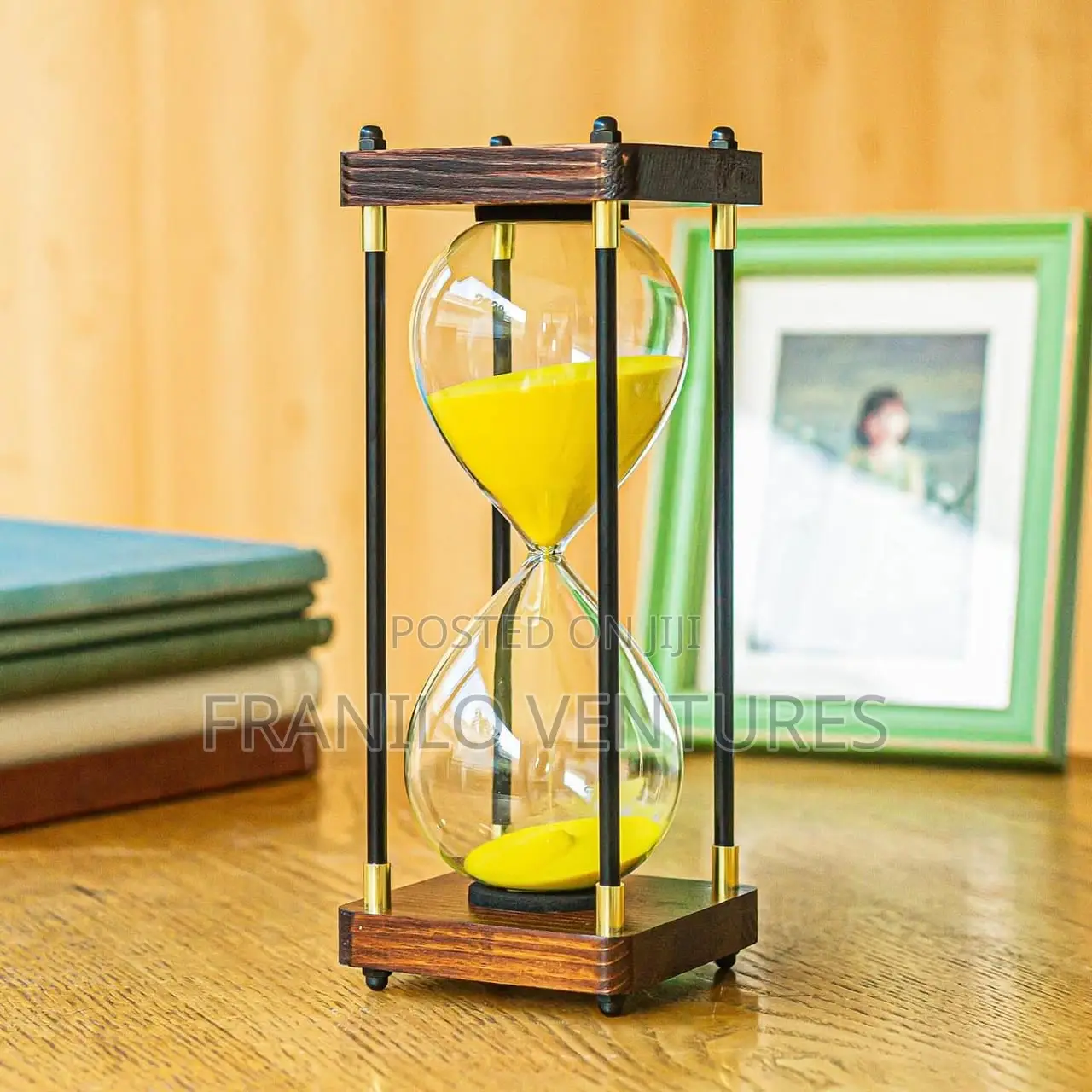 Vintage Hour Glass Ornament. (60 Minutes Glass Timer)