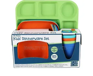 24-Piece Kids Dinnerware Set