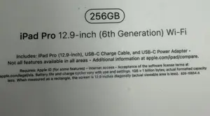 New Apple iPad Pro 12.9 (2022) 256 GB Gray