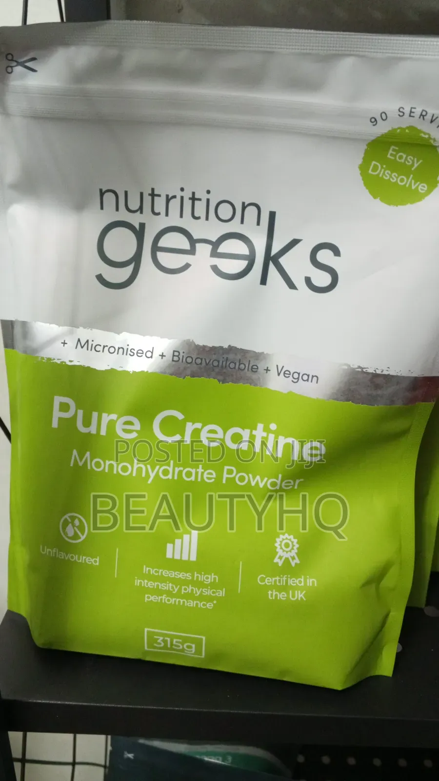 Nutrition Geeks Pure Creatine Monohydrate Powder