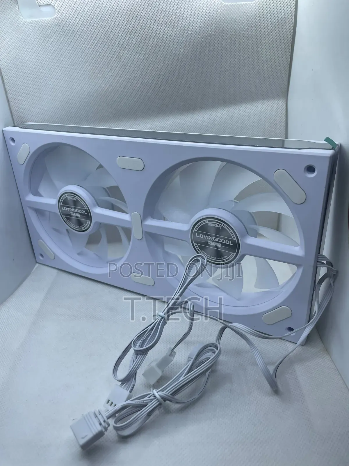 240mm Argb Mirror Case Fan. Black and White