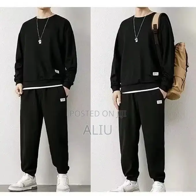 Men’s Cotton Sweatshirt Jogger Set