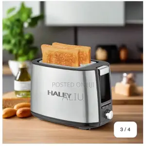 Haley 2-Slice Electric Bread Toaster – Stainless Steel