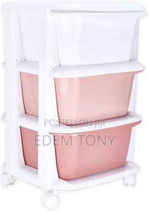 Mobile Plastic Storage Cart