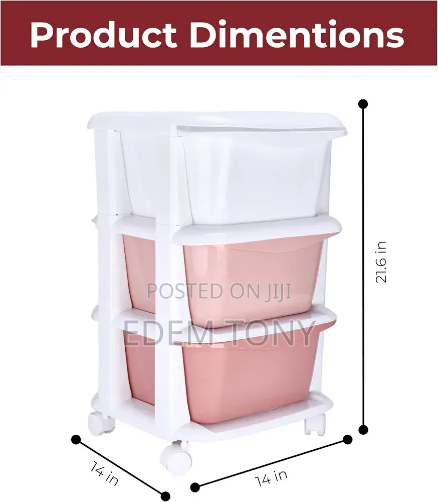 Mobile Plastic Storage Cart