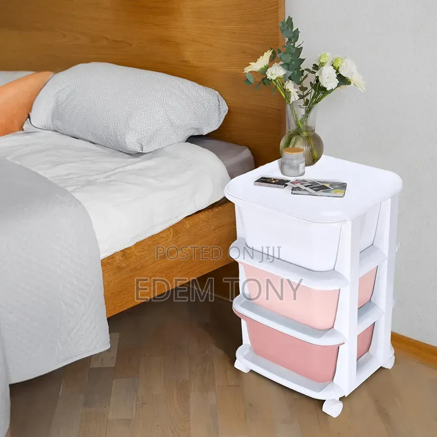 Mobile Plastic Storage Cart