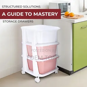 Mobile Plastic Storage Cart