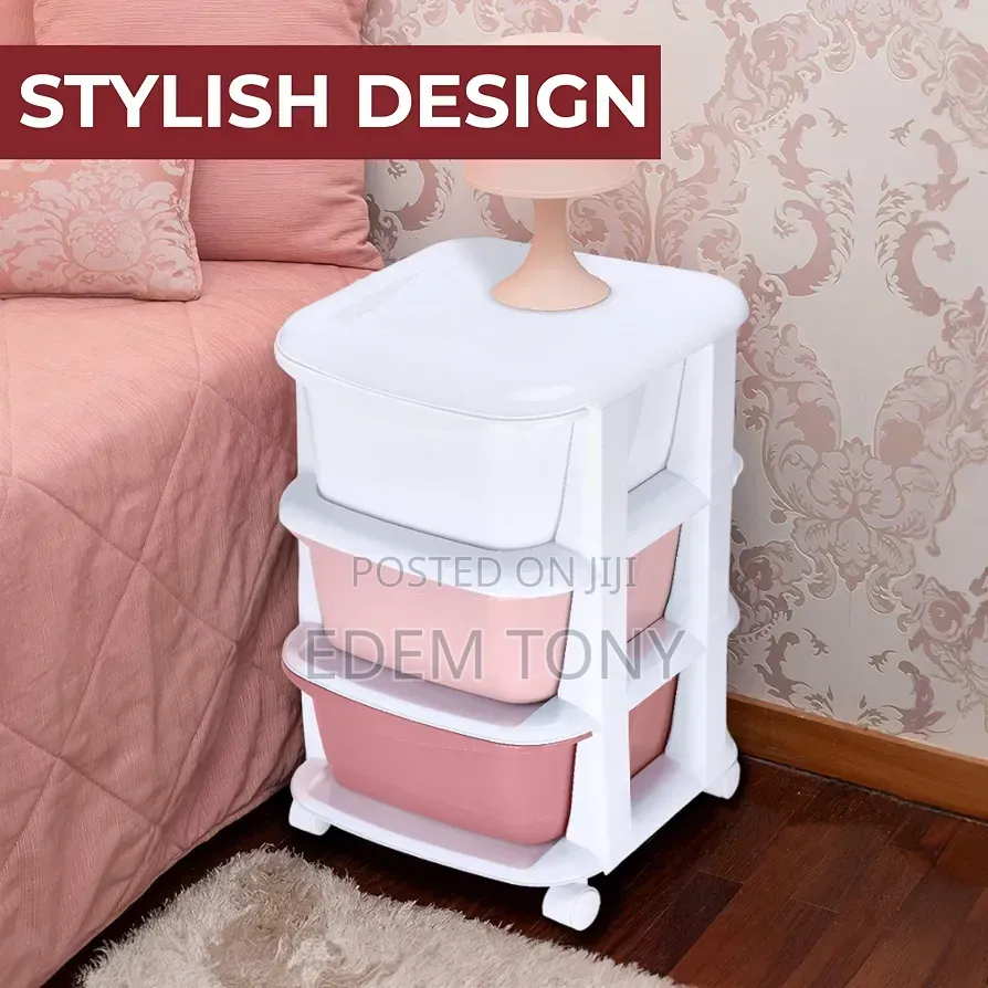Mobile Plastic Storage Cart