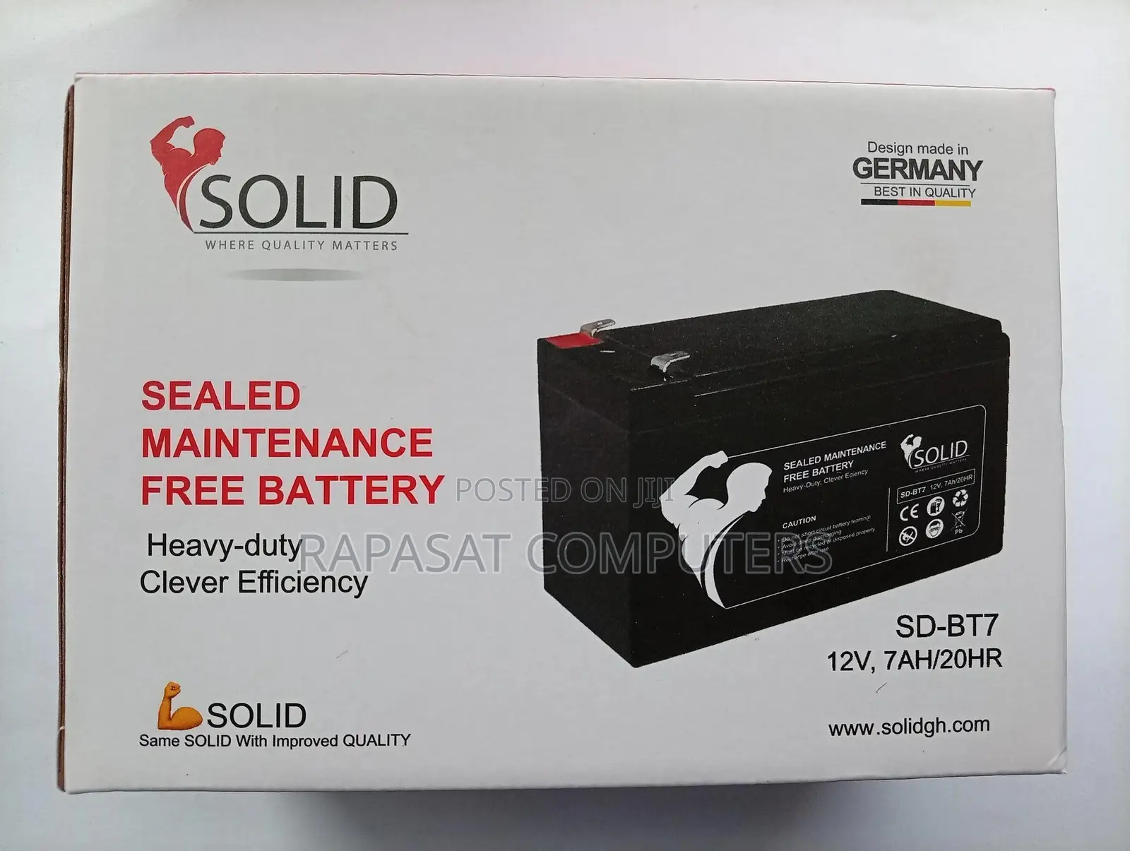 All New Solid Ups Battery 12v*7.5ah