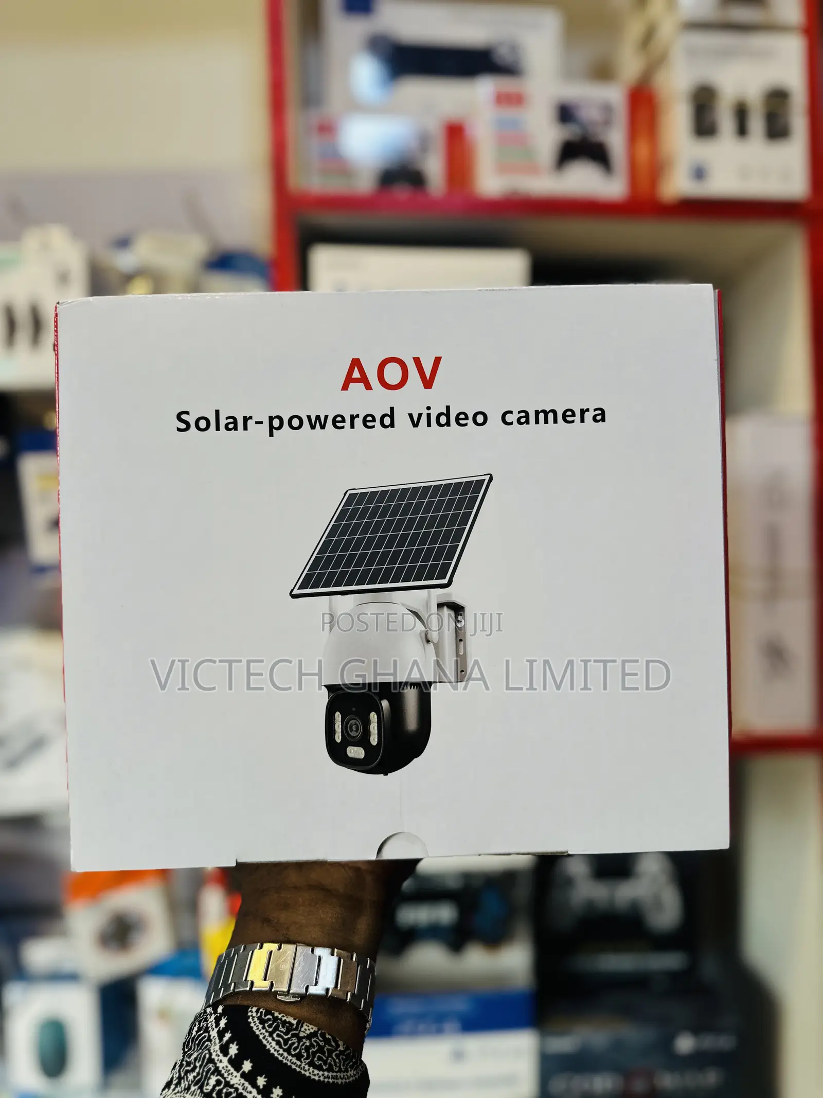 AOV Solar-Powered PTZ Security Camera