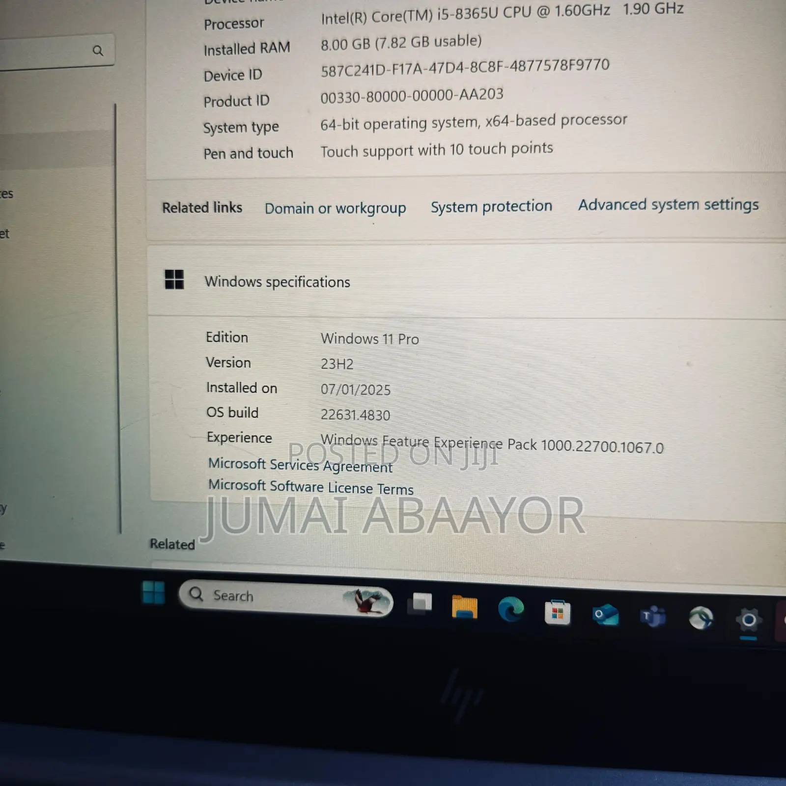 Laptop HP EliteBook 830 G6 8GB Intel Core i5 SSD 256GB