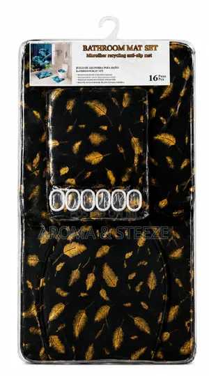 4 in 1 Bathroom Mat Set Anti Slip Mat