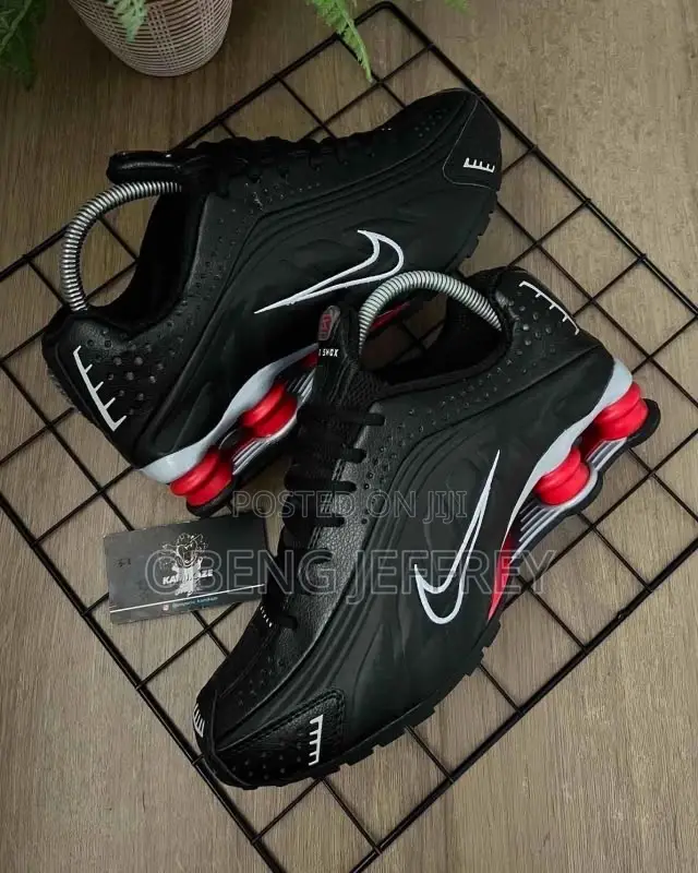 Original Nike Shox R4 Black/Comet Red