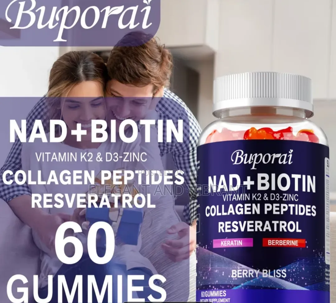 NAd+ Biotin With Collagen Peptides, Revestrol,Zinc,D3 + Keratin'