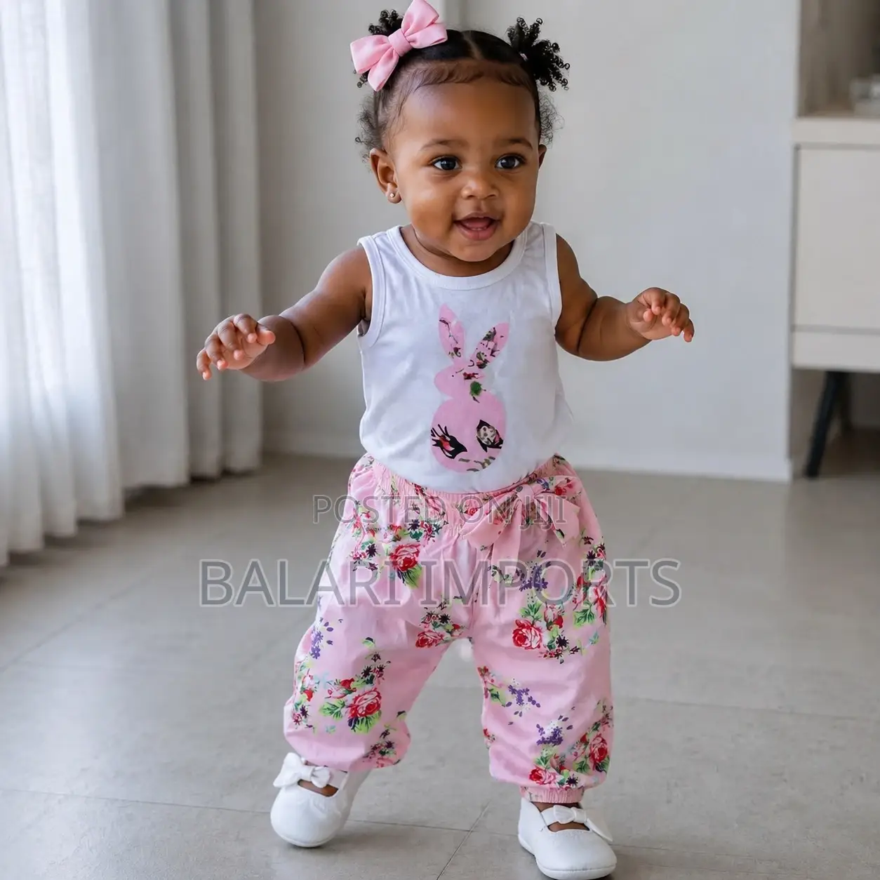 Baby Girl 3-Piece Floral Outfit Set 