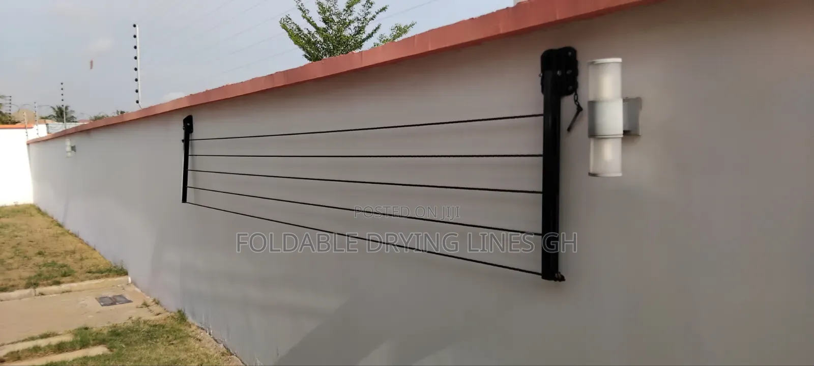 Downwards Foldable Drying Line