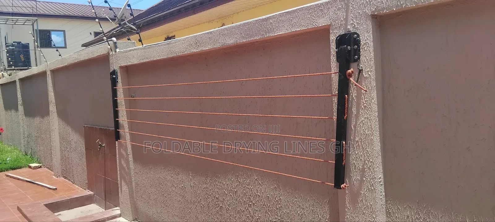 Downwards Foldable Drying Line