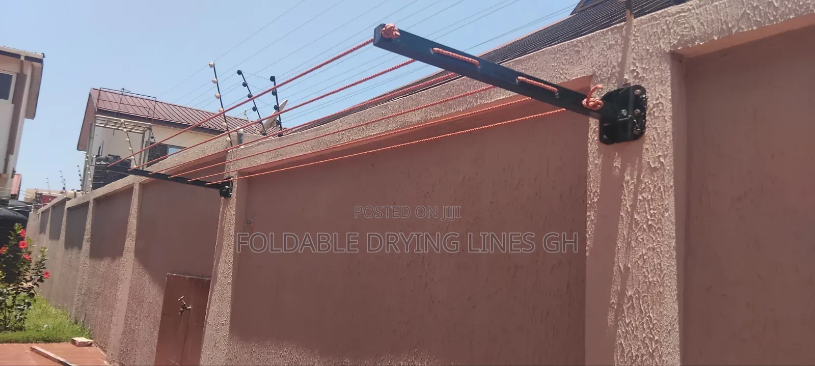 Downwards Foldable Drying Line