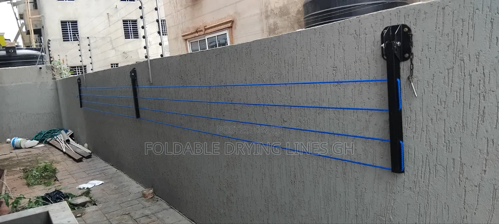 Downwards Foldable Drying Line