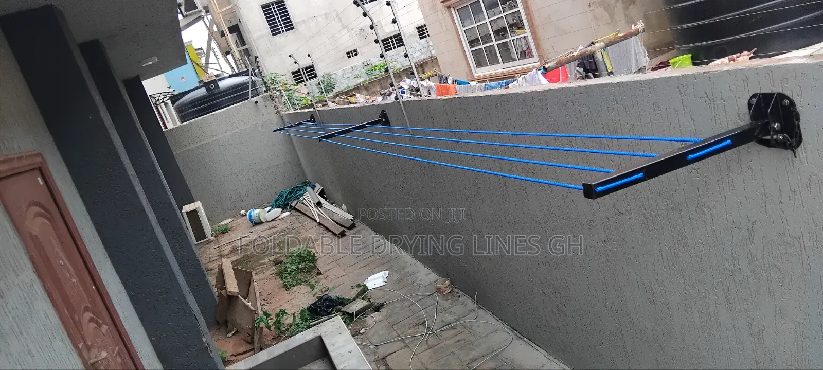 Downwards Foldable Drying Line