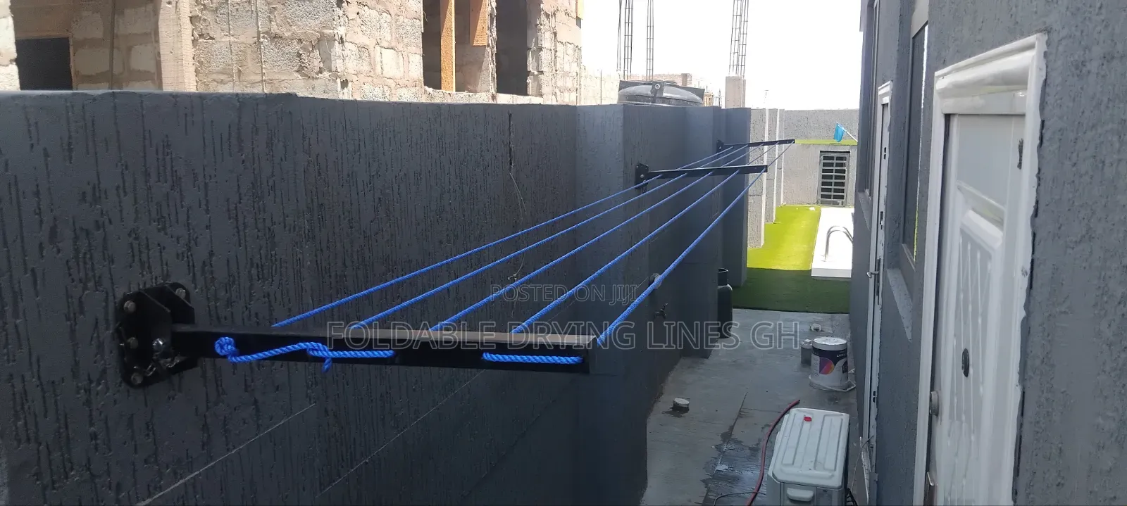 Downwards Foldable Drying Line
