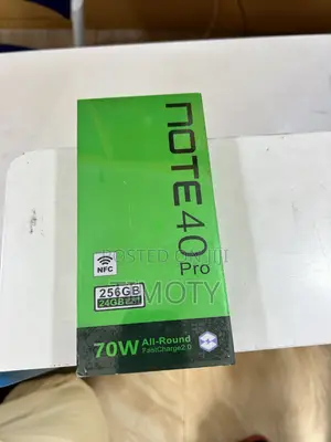 New Infinix Note 40 Pro 5G 256 GB Black