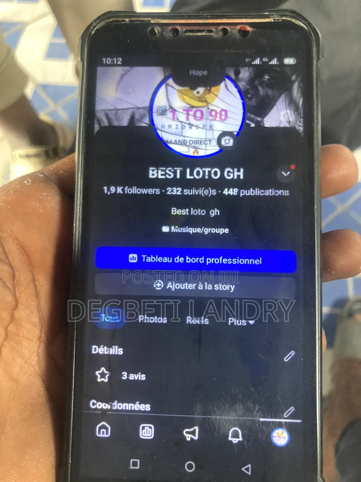 Lotto Page for Sell