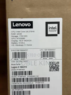 New Laptop Lenovo Legion 5 32GB Intel Core Ultra 9 SSD 1T