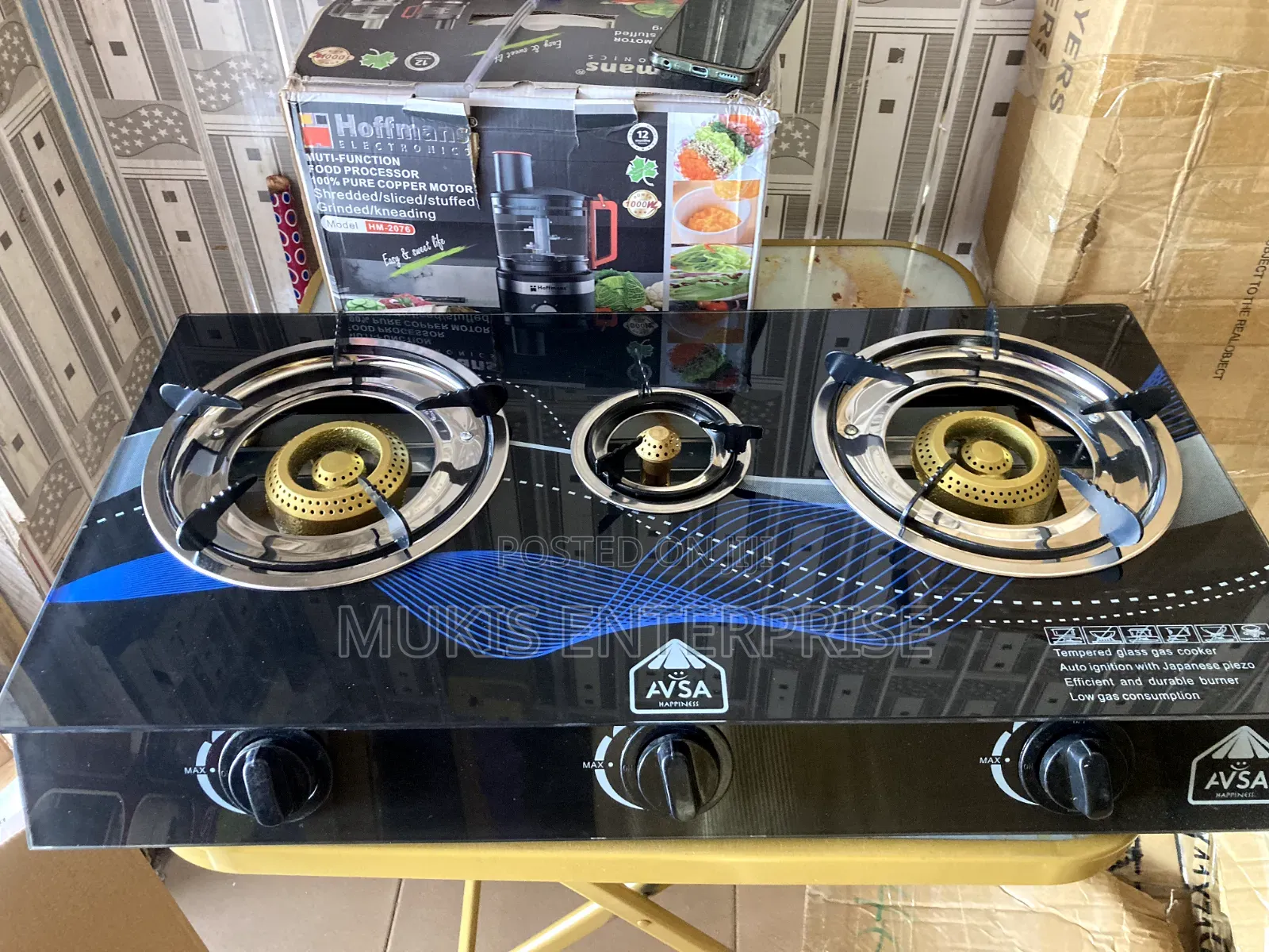 Avsa 3 in 1 Table Top Gas Burner