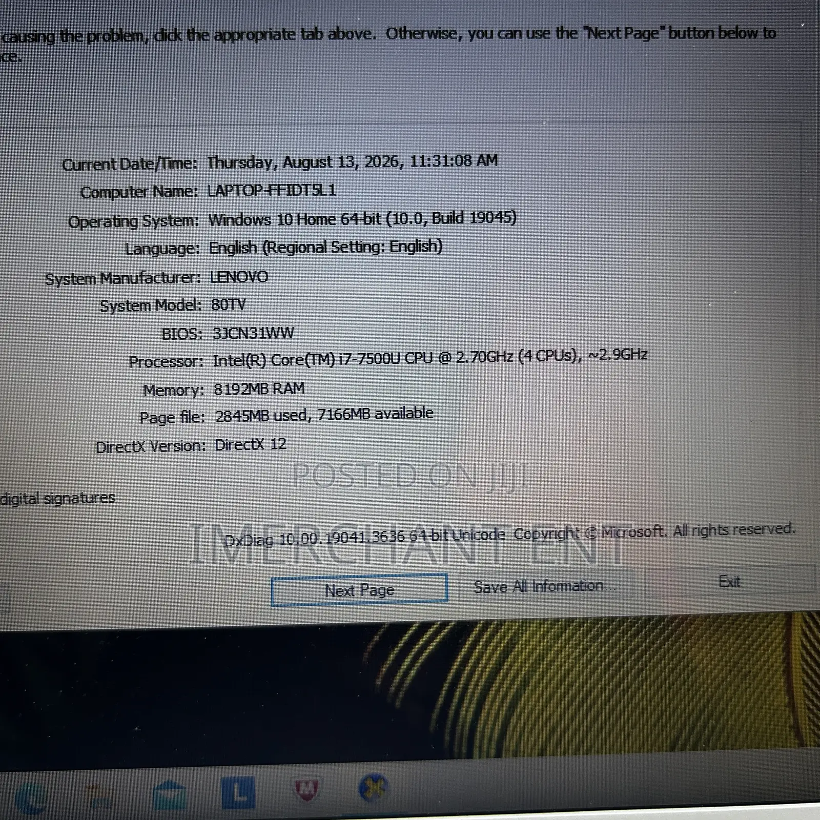 Laptop Lenovo IdeaPad 310 8GB Intel Core i7 HDD 1T