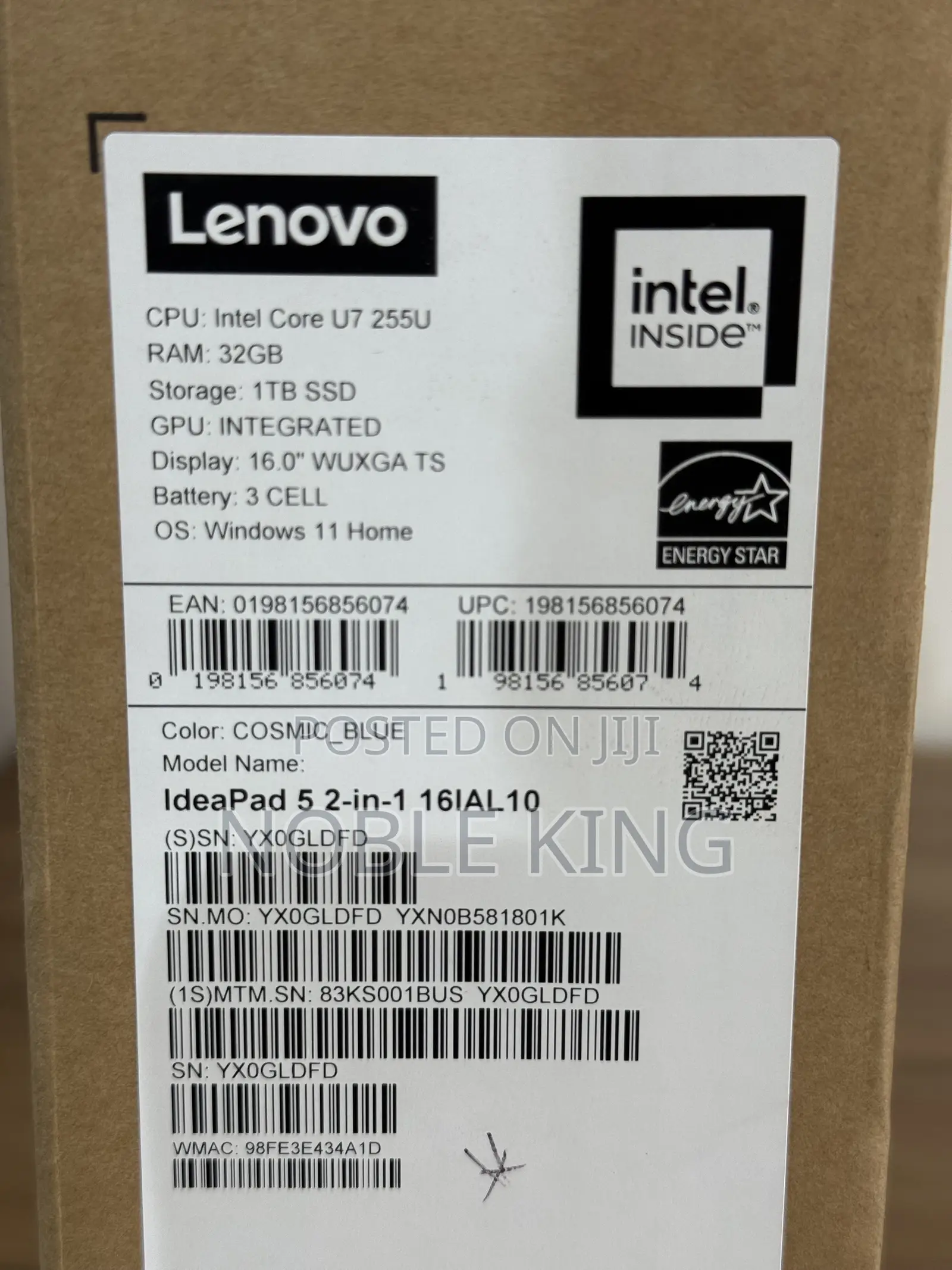 New Laptop Lenovo IdeaPad Flex 15 32GB Intel Core Ultra 7 SSD 1T