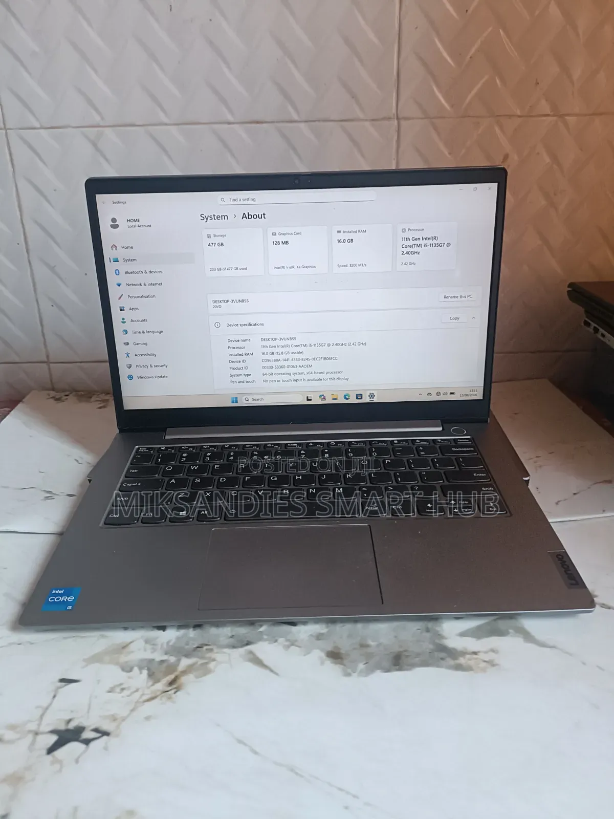 Laptop Lenovo Thinkbook 14 8GB Intel Core i5 SSD 256GB
