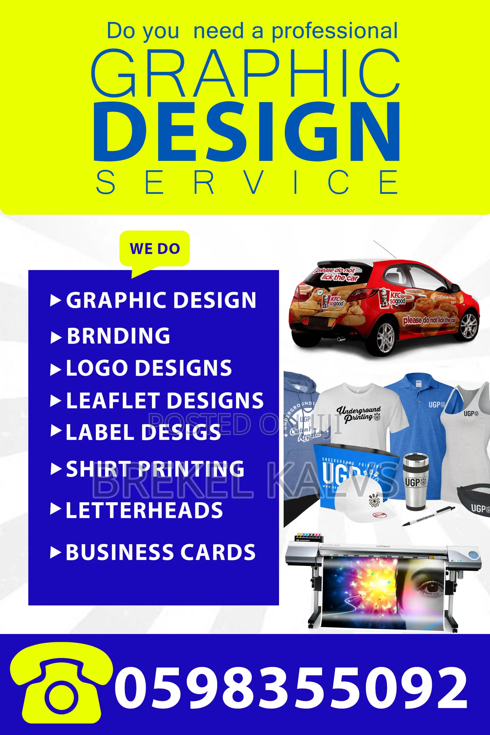 Affordable Printing, T‐shirts Photocopy at Brekel Kelvs Printing
