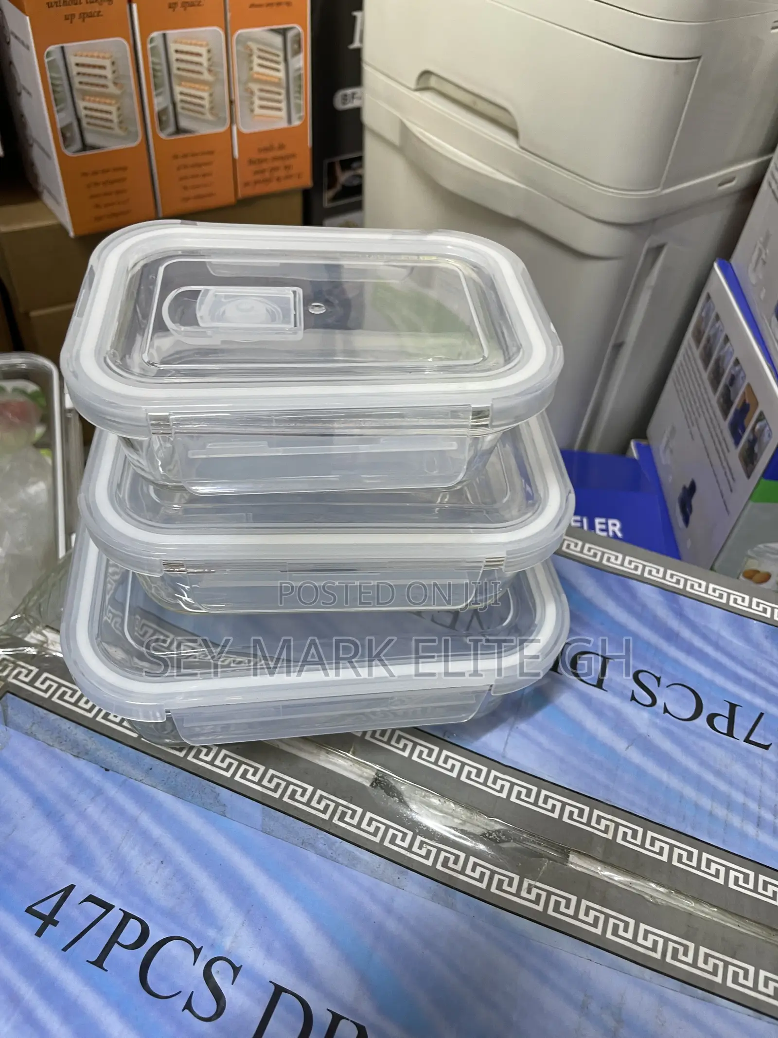 3set Glass Storage Bowl