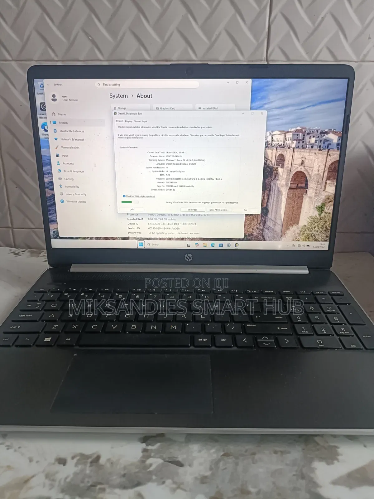 Laptop HP 15 8GB Intel Core i5 SSD 256GB