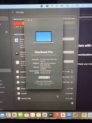 Laptop Apple MacBook Pro 2017 128GB Intel Core i5 SSD 128GB
